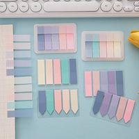 Onglets collants colorés auto-adhésifs Bloc-notes en papier translucide Marqueurs de page d'index personnalisables Signet pour cahier