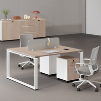 Bureau simplifié BGZ-010X, poste de travail actuel pour le personnel, bureau informatique, bureau de travail, combinaison bureau et chaise pour bureau informatique