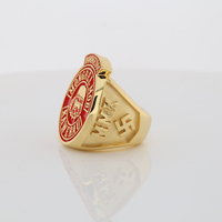 Jieding Herren Vintage Roségold-Plattierter Kupferring mit Zirkon-Einlage Anpassbares Design Jubiläums- und Geburtstagsgeschenke
