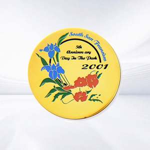 Insignias Deportivas Personalizadas de Alta Calidad, Insignias Decorativas Modernas para Camisetas con Bandera de los Emiratos Árabes Unidos, Forma de Corazón de Metal - Product Image 3