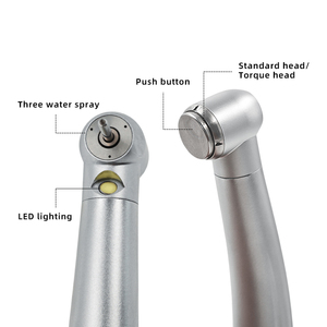 Turbina Dental de Alta Velocidad - Bajo Precio, Alta Calidad con Generador Eléctrico, Luz LED y 3 Chorros de Agua - Product Image 1