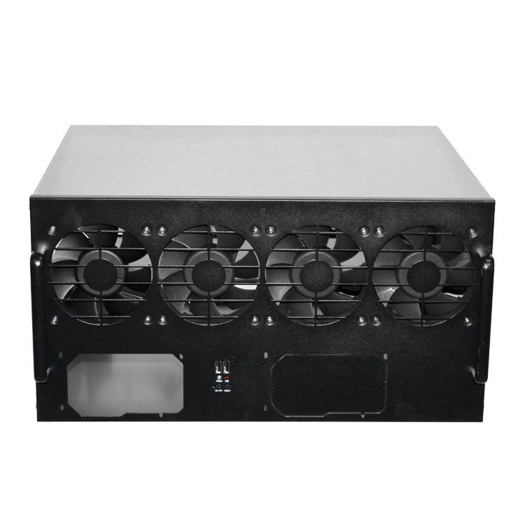 Etherium 6U 6 gpu 8 gpu шахтный корпус rig Рамка компьютер Шахтер eth шасси с atx psu