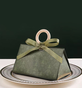 Boîte cadeau de bonbons de <span class=keywords><strong>mariage</strong></span> vintage avec ruban pour boîte de confettis de fête Boîte d'emballage de bonbons au chocolat de luxe - Product Image 3