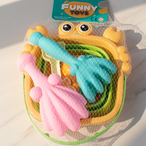 Giáo dục trẻ em ngoài trời chơi nước bãi biển cát đào đồ chơi Silicone gấp Xô và Xẻng đặt vật liệu nhựa - Product Image 3