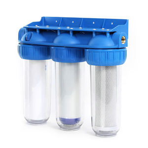 Triplex Plus 10 pouces 1/2'' BSPT Boîtier de filtre en laiton ROYOL Systèmes de filtration d'eau à 3 étapes avec PP UDF CTO - Product Image 3