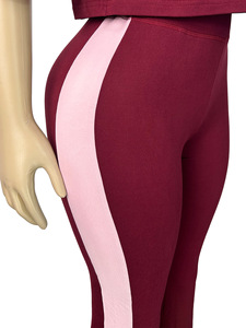 2026 <strong>Women's</strong> Autumn <strong>Clothing</strong> Color Block Polo T-shirt &amp; Flared Pants with Side Stripes <strong>for</strong> <strong>Women</strong> 2-Piece Set - Product Image 5