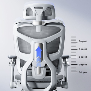 Silla <span class=keywords><strong>de</strong></span> Oficina Ergonómica Giratoria y Reclinable con Reposapiés, <span class=keywords><strong>de</strong></span> Malla, para Ejecutivos, Venta al Por Mayor - Product Image 4