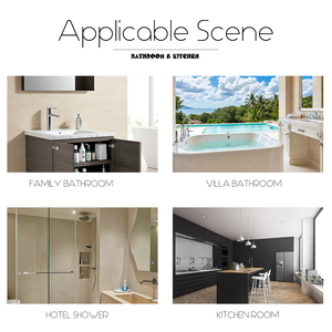 <span class=keywords><strong>Pommeau</strong></span> <span class=keywords><strong>de</strong></span> <span class=keywords><strong>douche</strong></span> noir réglable en hauteur/angle avec fonction pluie et douchette à main, bras d'extension et <span class=keywords><strong>support</strong></span> inclus - Product Image 6