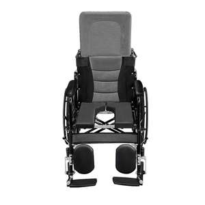 <span class=keywords><strong>Fauteuil</strong></span> <span class=keywords><strong>roulant</strong></span> manuel pliable à roues à rayons, avec cadre en acier au carbone amovible, dossier et appui-tête très confortables – Offre spéciale - Product Image 2