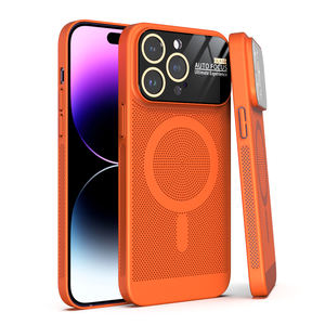 במקרי טלפון ניידים עבור iphone 15 14 13 12 פרו מקסימום מצלמה עדשת הגנת הסלולר כיסוי חום חור קרינת טלפון פגז - Product Image 1