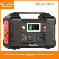 FlashFish Cross-border E200 200W Batterie Externe Mobile d'Extérieur à Grande Capacité et Charge Rapide pour Stockage d'Énergie Chine