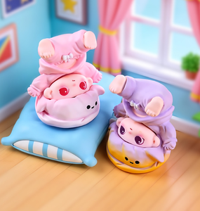 Figuras de Resina Kawaii de Niño Volteado, Miniaturas Artísticas para Decoración de Escritorio, Regalo Sorpresa de Moda, Fabricante Mayorista - Product Image 4