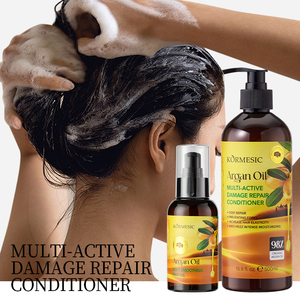 KORMESIC – Kit de Soins Capillaires Hydratants Multi-Actions à l'Huile d'Argan et Kératine, Marque Privée – Shampoing et Huile Capillaire Nourrissante Anti-Pelliculaire - Product Image 2