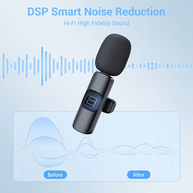 Noise-canceling Microphone for Online Influencers and Live Streamers Intelligent Noise Reduction Interviews