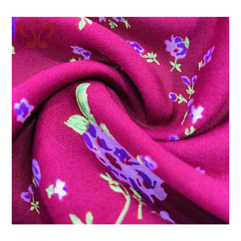 100% Printed Rayon Fabric Other Fabric Woven FABRICS Roll Packing 25-30 Days LA21022-28 SWETATHER Make-to-order Medium Weight