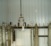 Collecteur de gaz médical en laiton pour CO2, acétylène, propane, oxygène, GPL, système de collecteurs de bouteilles de gaz, collecteur d'alimentation en gaz, pipeline