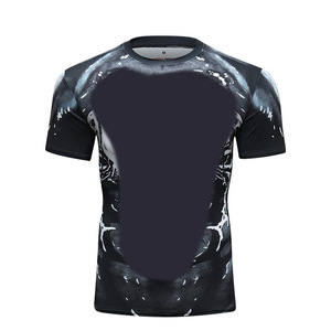 เสื้อผ้าใส่ออกกำลังกายสำหรับผู้ชาย<span class=keywords><strong>โค</strong></span>ดี้ลุนดัมรินพิมพ์ลาย3D 220กรัมเสื้อกีฬาถักสไตล์สปอร์ตสำหรับ Jiu Jitsu และชกมวย - Product Image 4