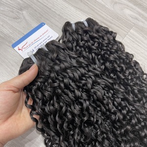 GRAN CALIENTE: precio de fábrica muy bajo Pixie Curl trama de cabello humano de 100% cabello humano Remy vietnamita con envío a todo el mundo - Product Image 6