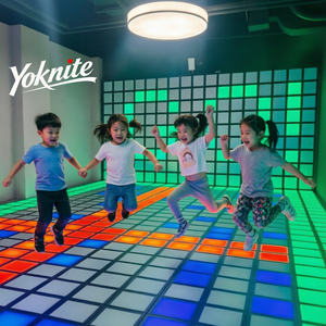 Hot Activate <span class=keywords><strong>Game</strong></span> : Jeu interactif de danse au sol avec lumières LED pour salle de jeux, thème '<span class=keywords><strong>Le</strong></span> sol est du lave', pour team building et <span class=keywords><strong>escape</strong></span>, en version Super Mega Grid Arena - Product Image 2