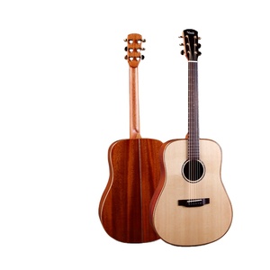 <span class=keywords><strong>Guitarra</strong></span> acústica Sitka de madera maciza <span class=keywords><strong>para</strong></span> <span class=keywords><strong>principiantes</strong></span>, 6 cuerdas, suministro de fábrica - Product Image 1