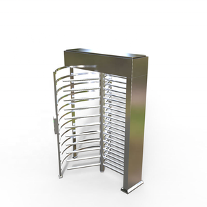 RFID &amp; QR <strong>Code</strong> <strong>Access</strong> <strong>Control</strong> System Full Height Outdoor Turnstile Gate Present Channel <strong>Control</strong> - Product Image 4