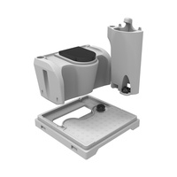 Toilettes portables en plastique HDPE à prix abordable, robustes, WC mobiles, Baos Portables, toilettes d'extérieur TOPPLA, écologiques et faciles à utiliser