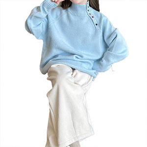 Pull à col roulé tendance pour enfants, personnalisable, pour filles, style tendance sur internet, nouveau style d'hiver pour les grands enfants - Product Image 3