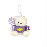 Jolies breloques et pendentifs en peluche sur le thème du tennis, jouets en peluche, ornements de sac et porte-clés