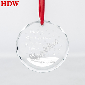 Adornos Navideños de Cristal K9 en Blanco al por Mayor, Decoración Personalizada con Grabado Láser 3D, Colgante de Cristal - Product Image 4