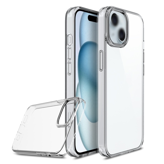 Custom Logo New for 12-15 Series TPU+PC Hybrid Shockproof Waterproof Luxury Magnetic Transparent Phone Case