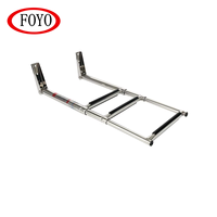 Échelle à plateforme FOYO à 3 marches en acier inoxydable 304, résistante à la corrosion, durable pour accessoires de bateau/yacht/kayak