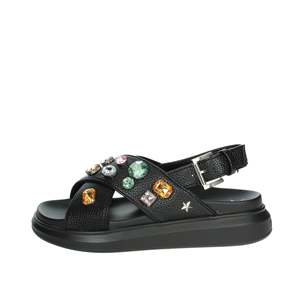Shop Art Women's Low <b>Sandal</b> SASS240758 Black Flat <b>Sandals</b> - Product Image 1