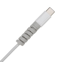 Manchon de couverture coloré de protecteur de câble USB en spirale pour accessoires de câbles de fil de charge de téléphone portable