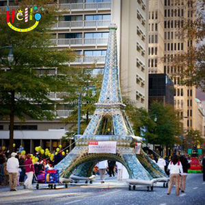 Bâtiment de publicité gonflable produit gonflable Tour Eiffel gonflable pour la publicité extérieure - Product Image 1