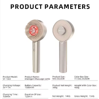 Phenitech - Applicateur d'huile capillaire électrique à lumière rouge, peigne pour cheveux, masseur électrique portable pour le cuir chevelu
