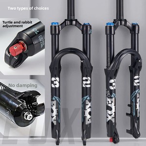 Krsec 26/27.5/29Inch Hợp Kim Nhôm Xe Đạp Phía Trước Ngã Ba Eox Giảm xóc Màu Đen Thẳng Steerer Loại Áp Suất Không Khí Xe Đạp Leo Núi Ống - Product Image 2