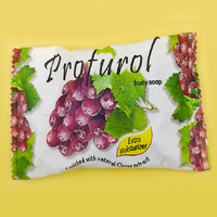 Fabriqué en usine en gros adultes beauté peau toilette savon forme de barre solide avec parfum de fruits pour bain soins de la peau ingrédient chimique