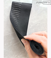 Bande antidérapante en polyester de 7 cm pour vêtements de cyclisme, bande élastique antidérapante blanche et noire, rouleau de 50 yards