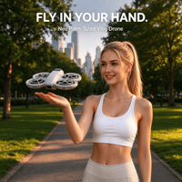 Drone caméra 4K HD avec suivi intelligent IA, mini-caméra volante format paume, quadricoptère pour vlog, photographie aérienne de voyage, télécommande