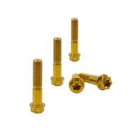 Boulon à vis en titane coloré anodisé Gr5 M3 M4 M5 M6 M7 M8 M10 boulon en titane pour moto vélo