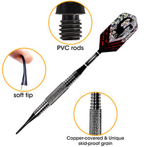 Ensemble de fléchettes à pointe souple <span class=keywords><strong>Swiss</strong></span> Tip Pro Dart Wolfram Softdart Skipjack pour compétition amateur - Product Image 2