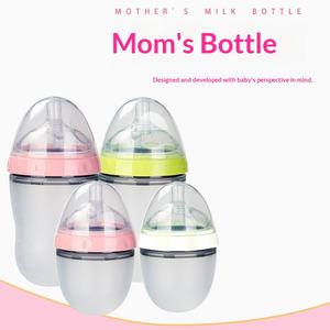 Biberón de Boca Ancha <span class=keywords><strong>con</strong></span> Tetina Simulada de <span class=keywords><strong>Leche</strong></span> <span class=keywords><strong>Materna</strong></span> <span class=keywords><strong>para</strong></span> Bebés, Suave y Flexible, Tipo Arco - Product Image 4