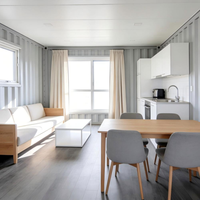 Maisons préfabriquées, maison mobile de 20 pieds, maison conteneur pliable, mini-maison préfabriquée pour micro-édifices, bureaux, hôtels