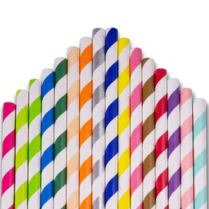 Cannucce Ecologiche di Alta Qualità Personalizzate in Carta Kraft Bianca con Design Natalizio per Feste - Product Image 6