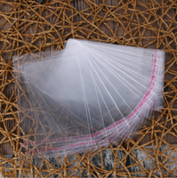 Sac d'emballage en plastique OPP transparent auto-adhésif pas cher, épais, pour bijoux, vêtements, sac en plastique OPP personnalisé