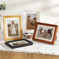 Cadre photo pliable en bois de pin minimaliste moderne avec impression UV, design artisanal, 5 pouces, 20 pouces, orientation verticale