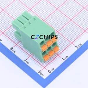 KF2EDGKNH-3.5-2*3P Plug-in Terminal Block P=3.5mm Connector ( Connector Type: Male Plug )( Construction: 2x3P )( Pitch: 3.5mm ) - Product Image 1