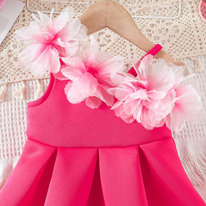 Abiti da Festa con Fiori 3D per Compleanno <span class=keywords><strong>Bambina</strong></span>, Vestiti da Matrimonio, <span class=keywords><strong>Abbigliamento</strong></span> per Bambini all'Ingrosso, Set Vestito da Principessa con Borsa per <span class=keywords><strong>Bambina</strong></span>, <span class=keywords><strong>Abbigliamento</strong></span> Estivo per <span class=keywords><strong>Bambina</strong></span> - Product Image 5