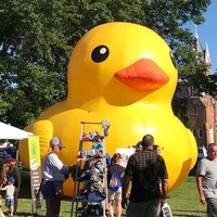 Canard gonflable géant jaune de 20 pieds (10 m) en caoutchouc pour la vente