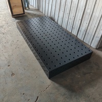 Table de soudage 3D nitrurée sur mesure, système de fixation modulaire à trous de 28 mm, fonte, capacité 5 tonnes pour commandes OEM